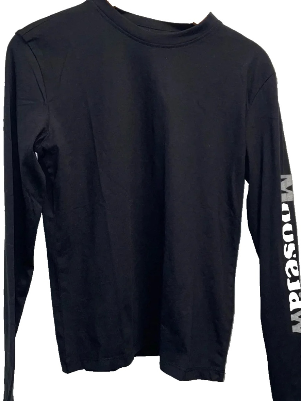 Women’s Moosejaw T Shirt Small Black L/S Camping Logo Sleeve  NWT Outdoors